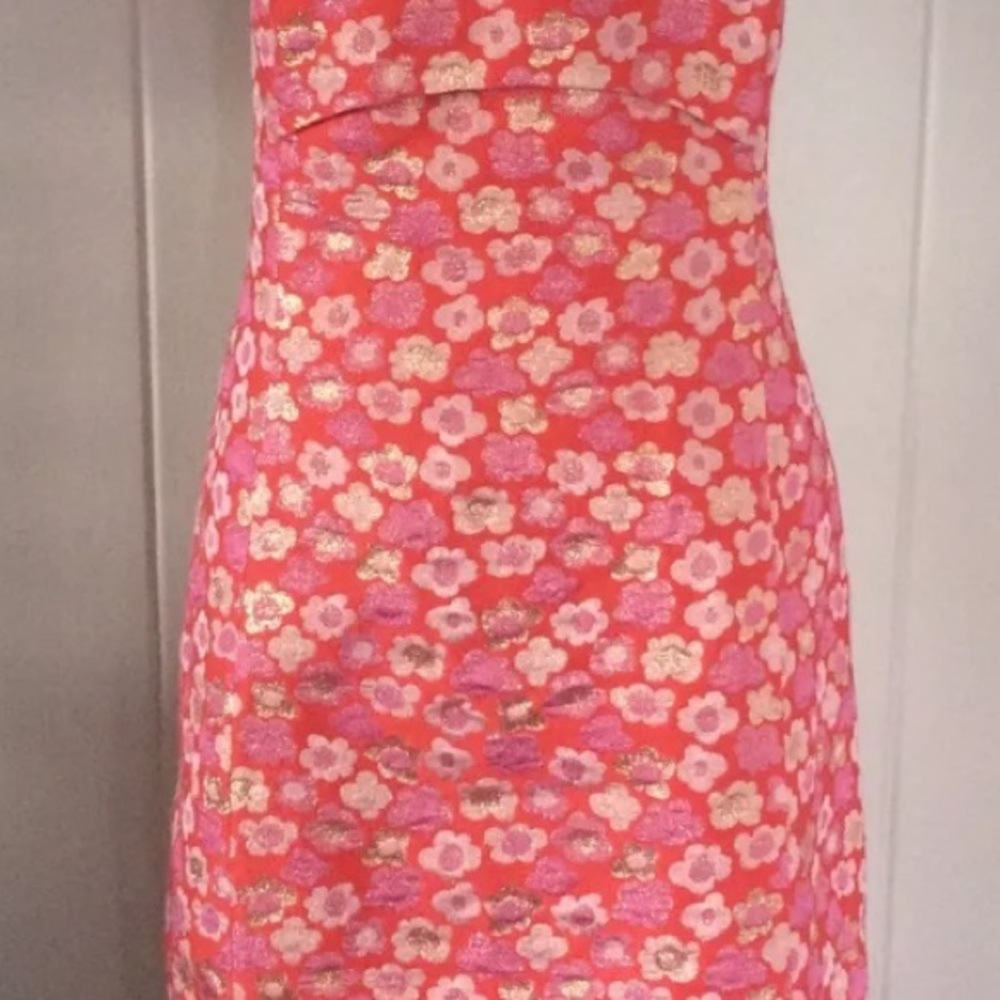 J CREW 💯% authentic silk blend metallic dress